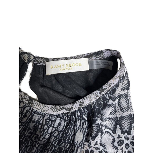 Ramy Brook, Monae Printed Sleeveless Ruffle Mini Dress Small - Picture 8 of 15